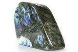 Flashy Free-Standing Polished Labradorite - Madagascar #360475-1
